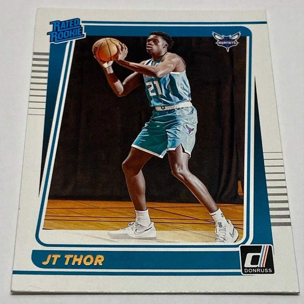 2021-22 2021-22 Panini Donrruss Rated Rookie JT Thor (RC) Charlotte Hornets #222